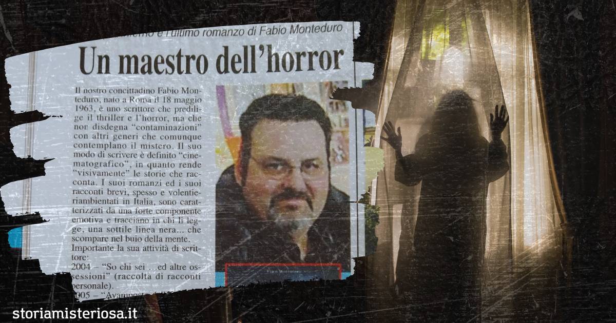 Storia Misteriosa - Fabio Monteduro, scrittore maestro del thriller e dell'horror